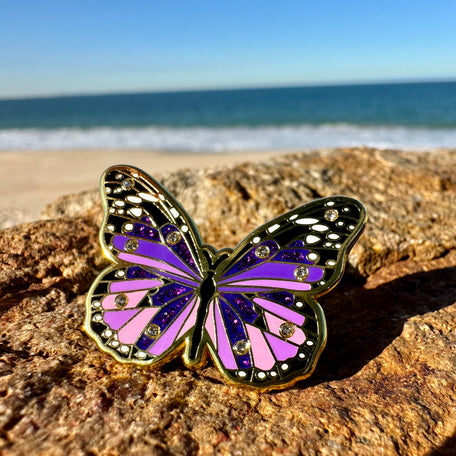 Purple/Gold - Butterfly from Spirit Lapel Pin